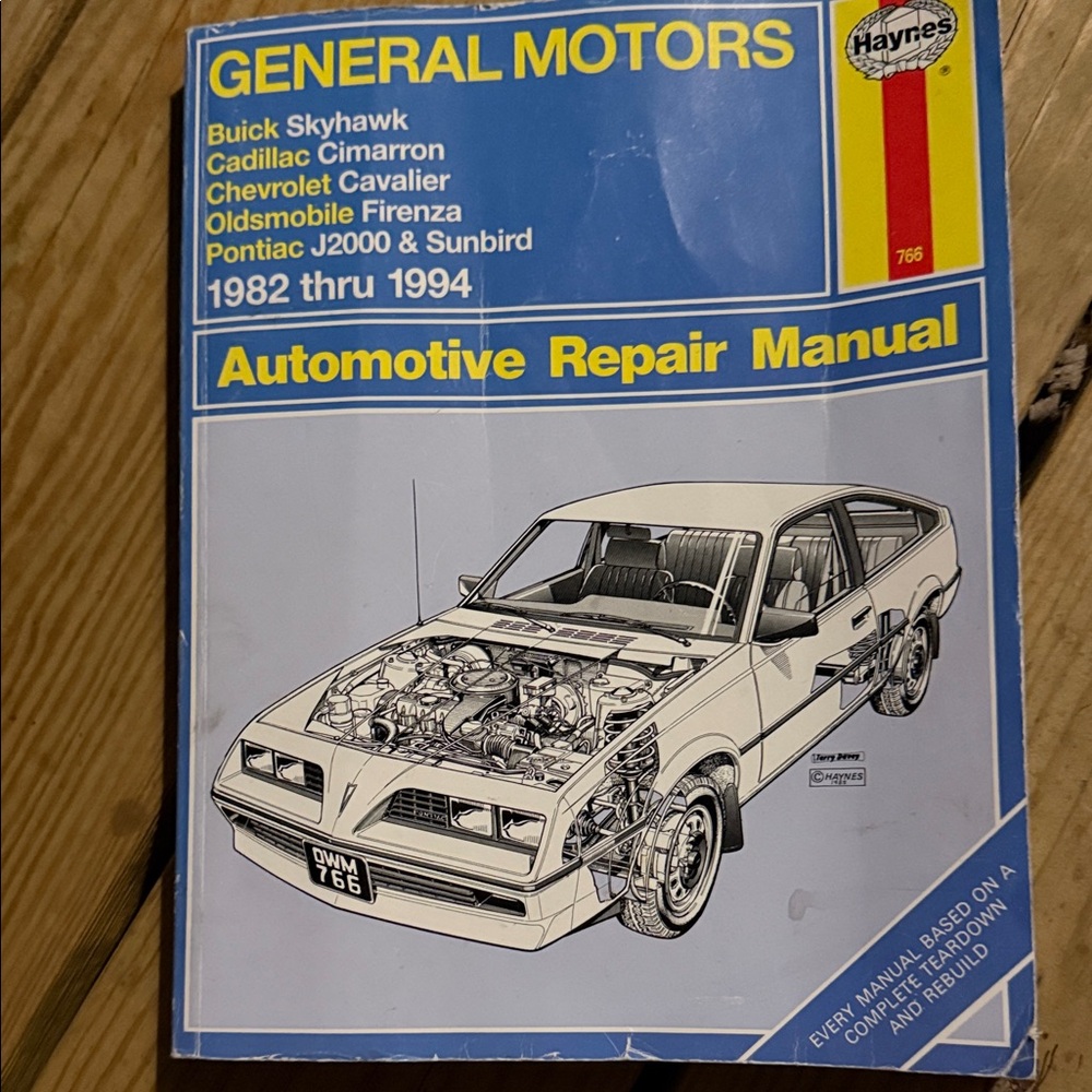 Haynes General Motors Automotive Repair Manual 1982-1994 skylark, cavalier ++